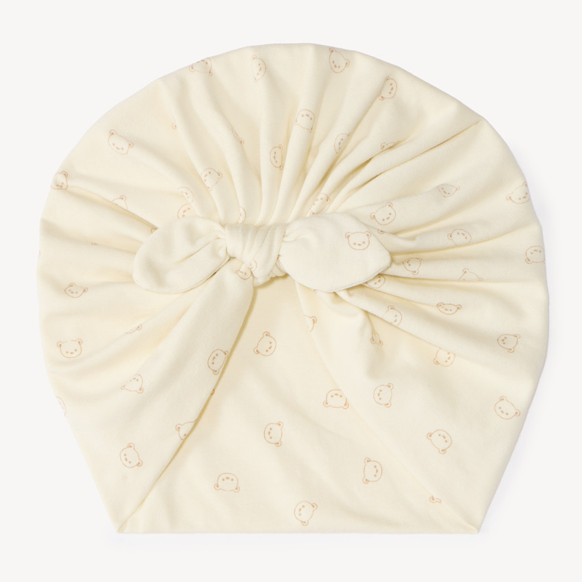 Bonnet turban fantaisie pour bébé fille 