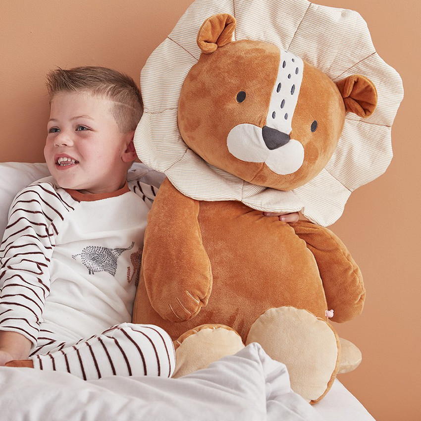 Peluche large Babou en veloudoux 80 cm 