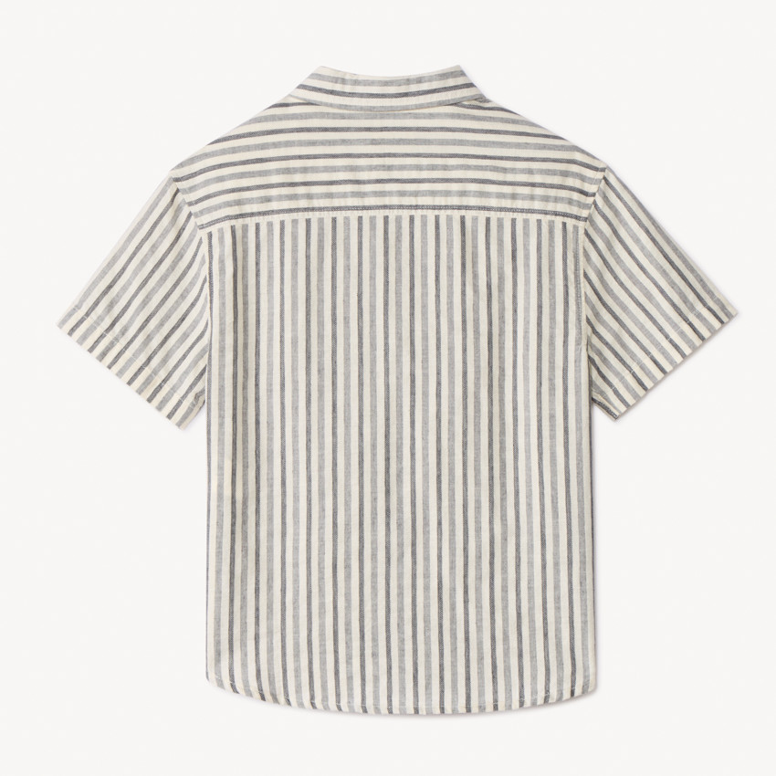 Chemise manches courtes à rayures pour garçon  