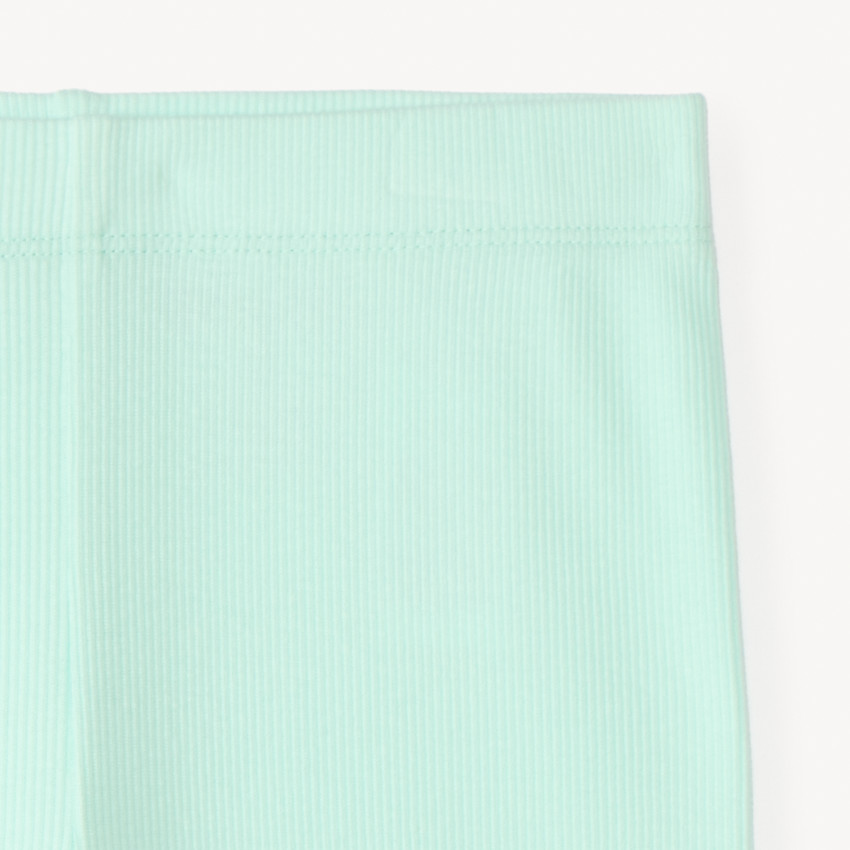 Caleçon cycliste uni en maille côtelée pour fille 