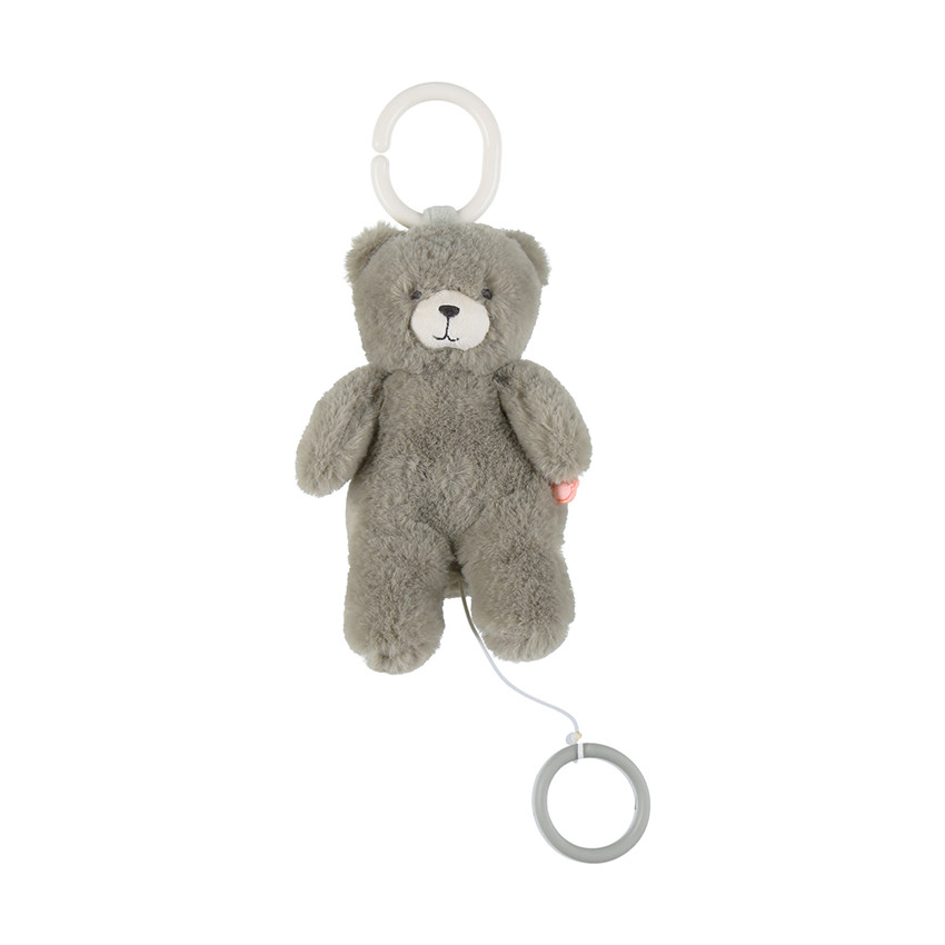 Peluche musicale 20cm Orso l'ours kaki 