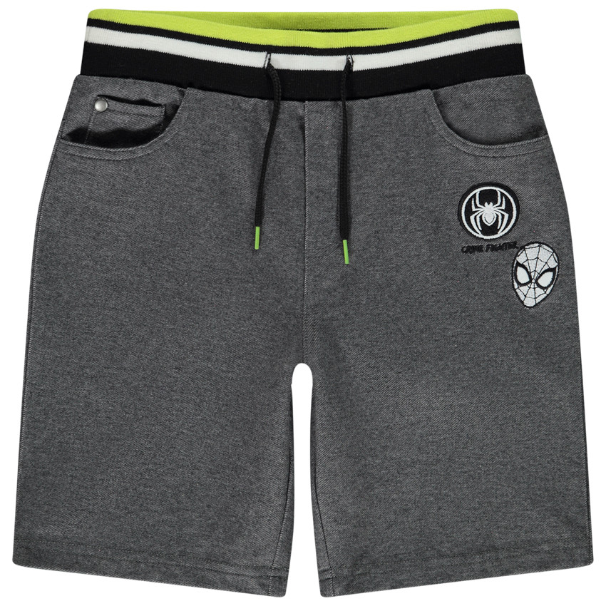 Bermuda effet jean patchs Spider-Man Marvel pour garçon