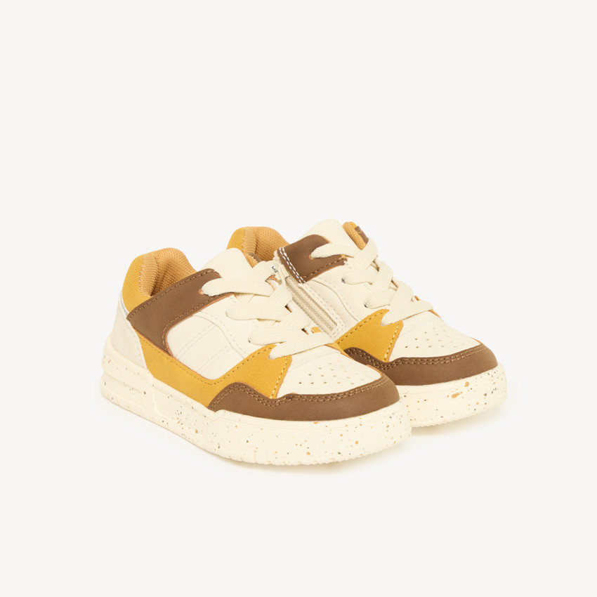 Baskets de sport garçon lacets et zip