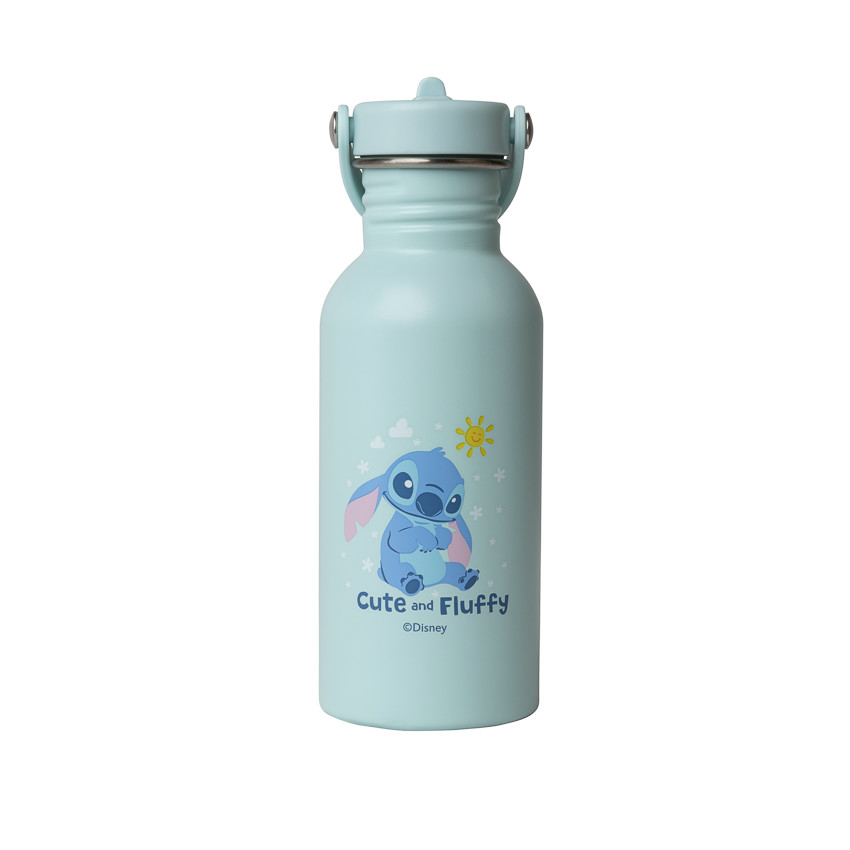 Gourde isotherme avec paille 500ml Stitch Disney bleu 