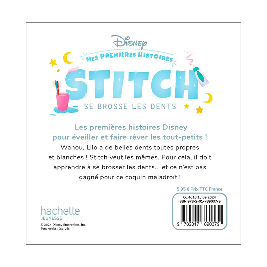 Livre Disney "Mes premières histoires - Stitch se brosse les dents" 
