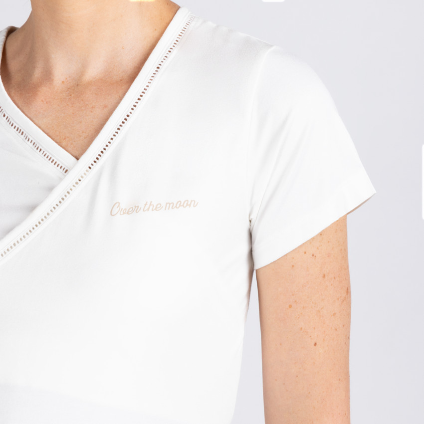 T-shirt d'allaitement avec jour échelle pour pyjama de grossesse 