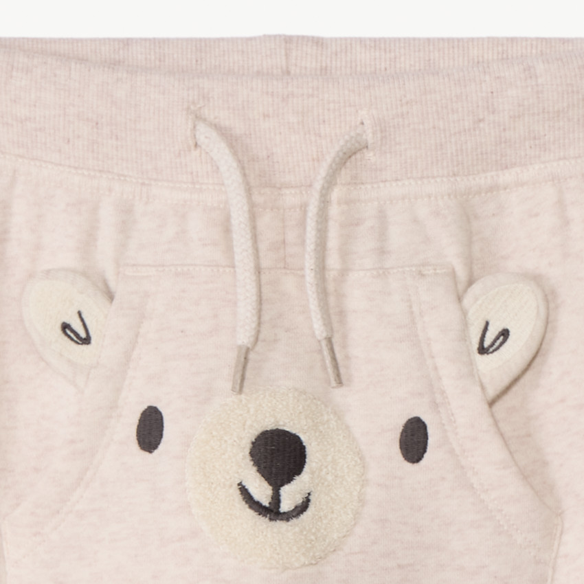 Pantalon de jogging à poche kangourou pour bébé garçon 