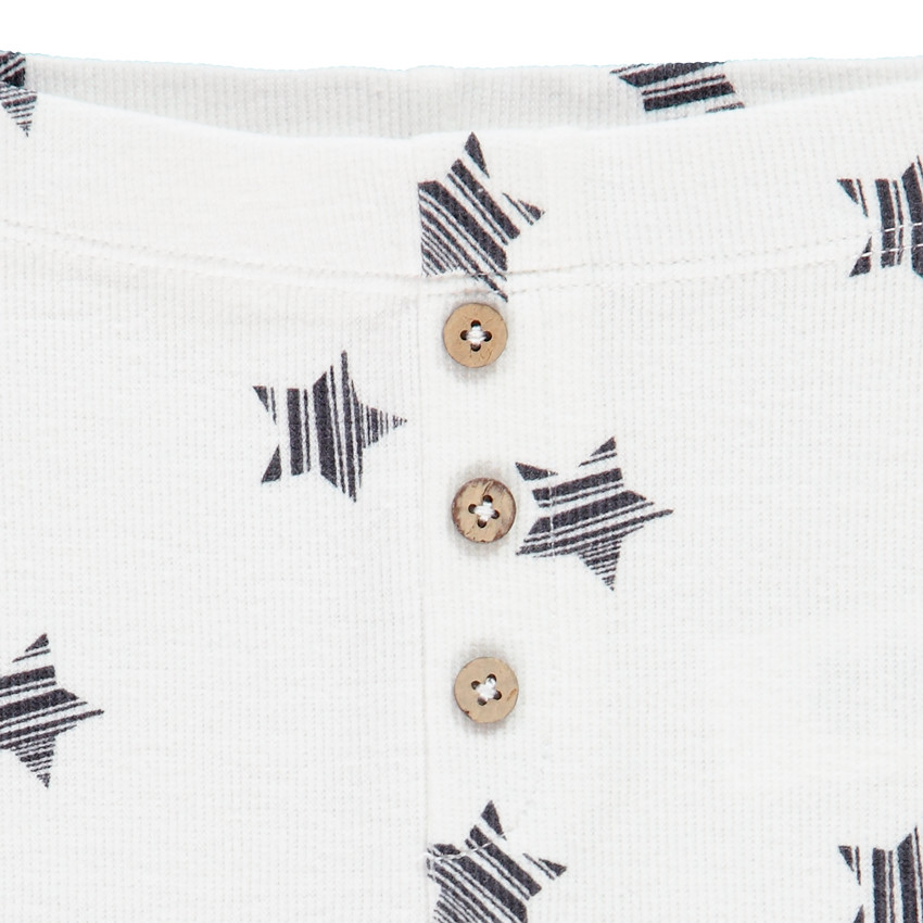 Legging imprimé en maille côtelée pour bébé fille 