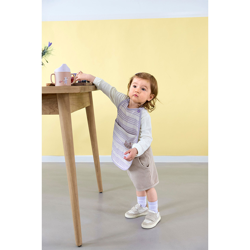 Bavoir poche imperméable Tiny Team Cat 6-36m 