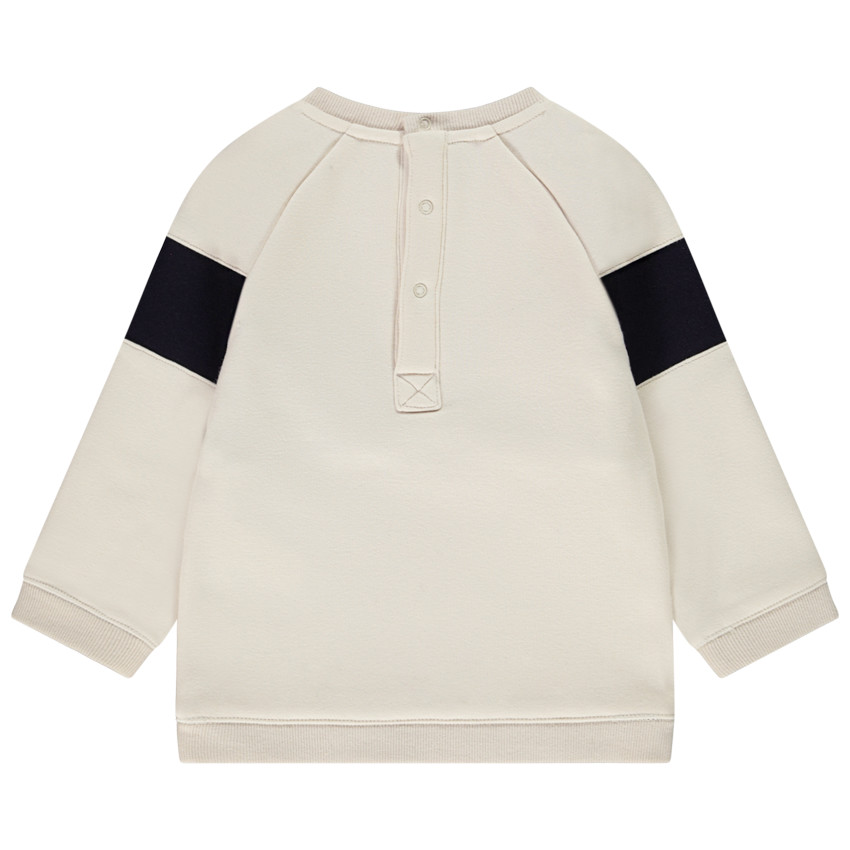 Sweat en molleton contrecollé print ludique pour bébé garçon 