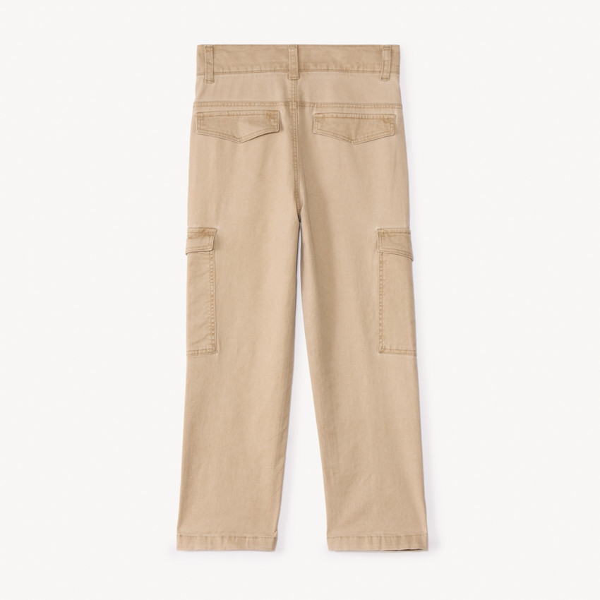 Pantalon cargo en toile unie pour garçon 