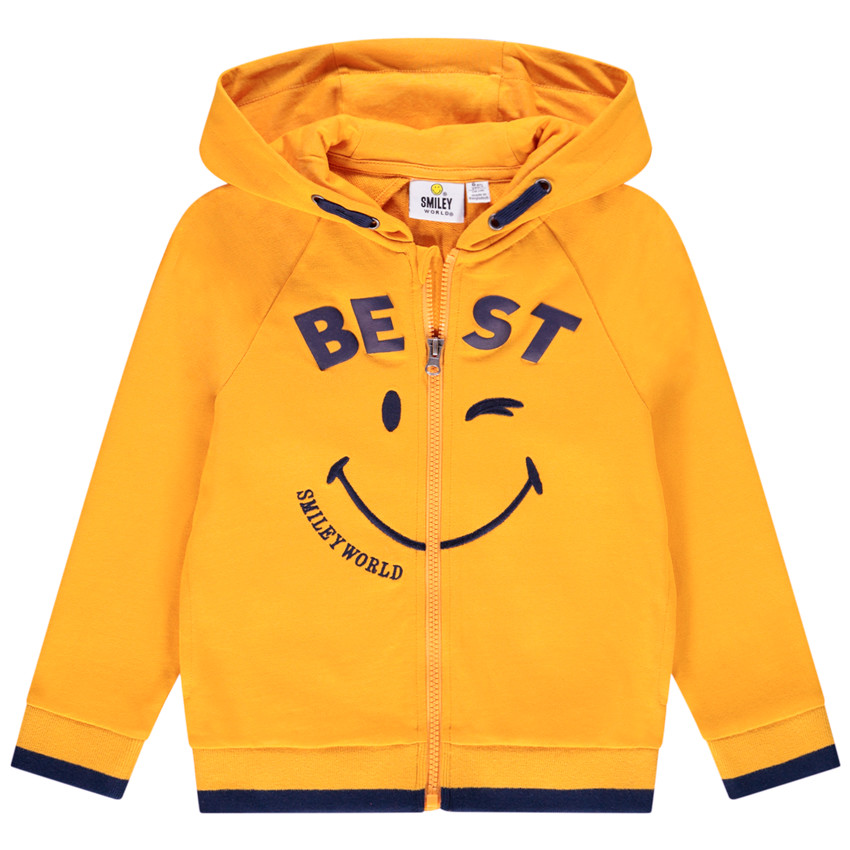 Gilet en molleton à capuche SmileyWorld pour enfant garçon 