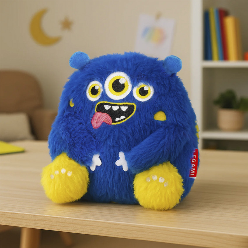 Petite peluche Monster bleu 