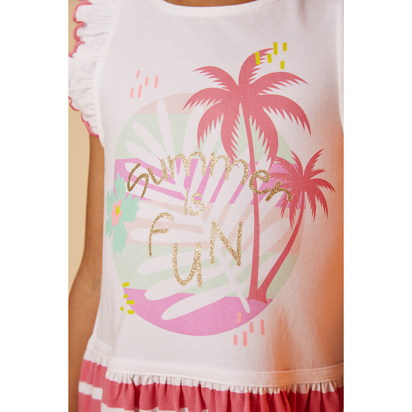 Robe 2 en 1 en jersey pour fille 