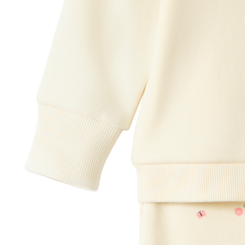 Ensemble jogging évolutif en contrecollé pour bébé fille 