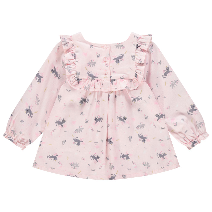 Tunique mannches longues imprimée chats all-over 