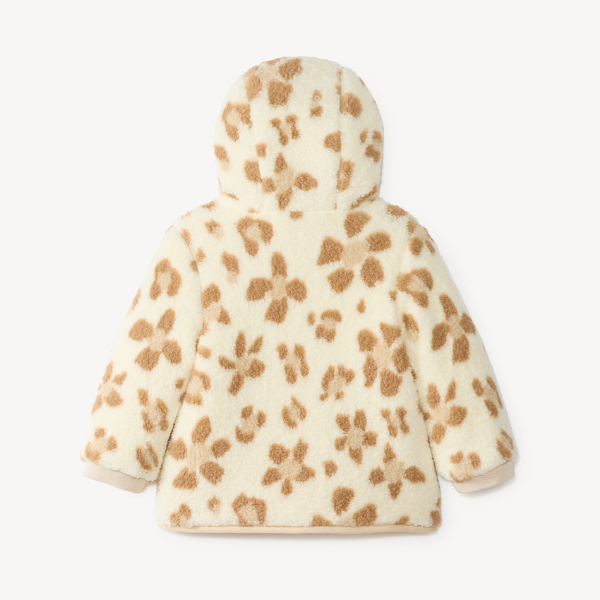 Blouson bébé fille en sherpa réversible  
