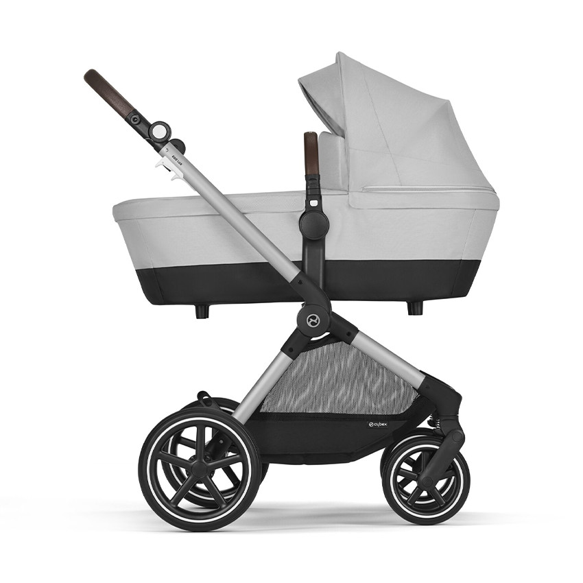 Poussette 2 en 1 convertible Eos Lux silver/lava grey 