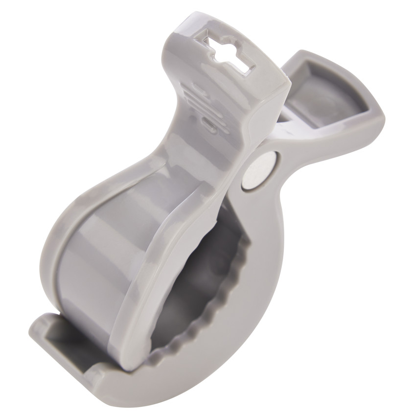 Lot de 4 pinces universelles pour poussette gris 