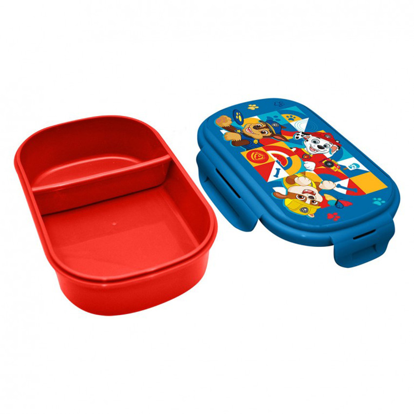 Lunchbox avec couvert Pat'Patrouille Bleu/Rouge 