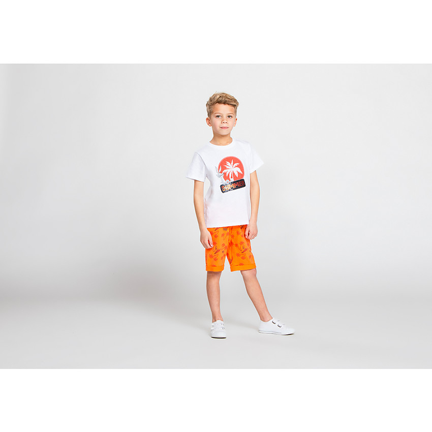 Ensemble de plage t-shirt + short print Bugs bunny Looney Tunes pour garçon 