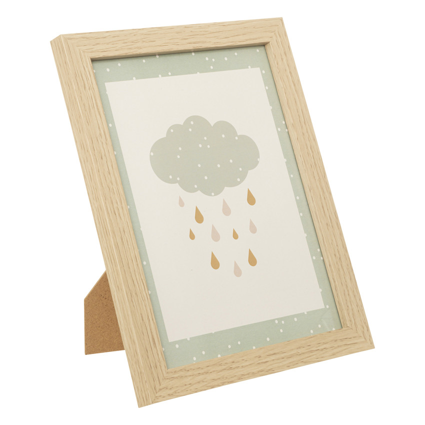 Lotde 3 cadres Bois et Verre 