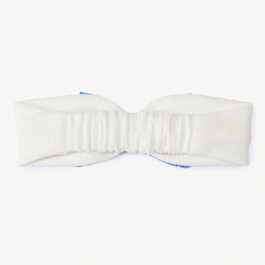 Bandeau avec nœud imprimé floral pour bébé fille  
