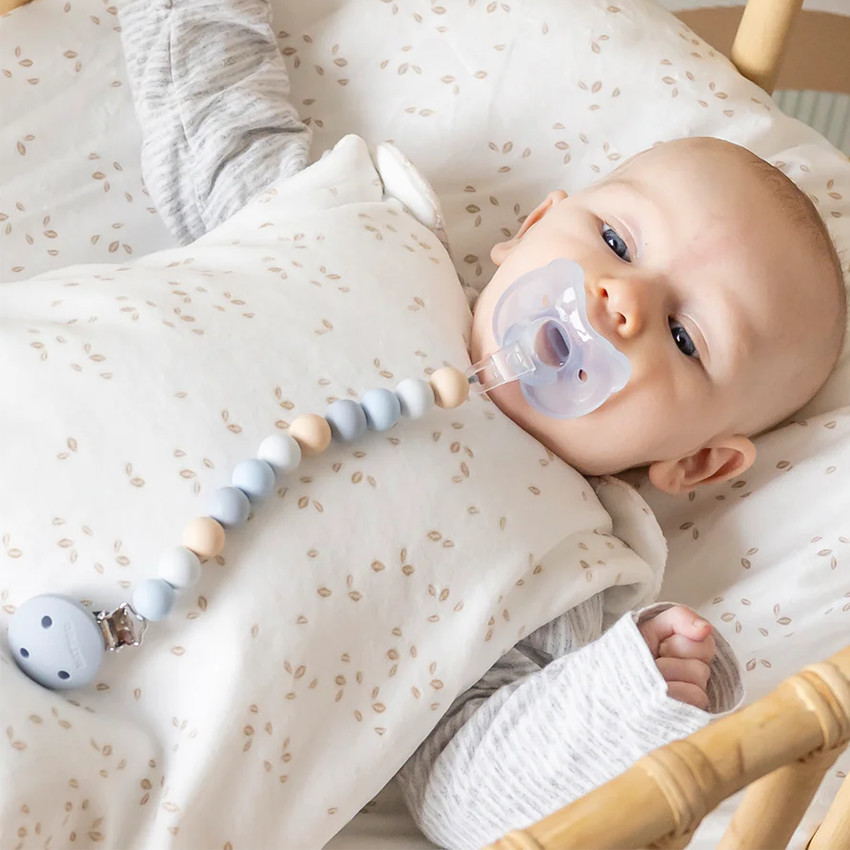 Attache-sucette en silicone - Multicouleur/bleu  