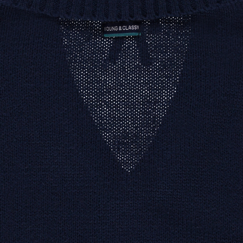 Junior - Gilet en tricot fantaisie col châle 