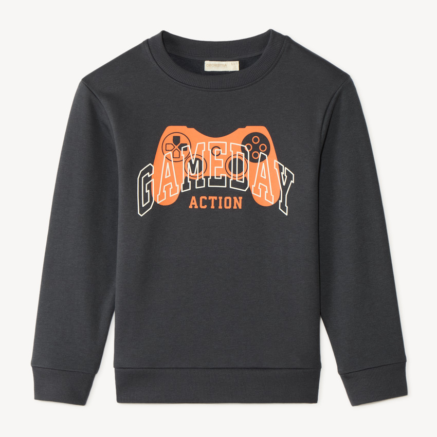 Sweat en molleton print fantaisie garçon 