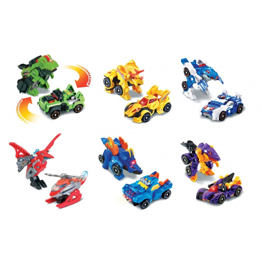 Jouet véhicule transformable Switch & Go Dinos 