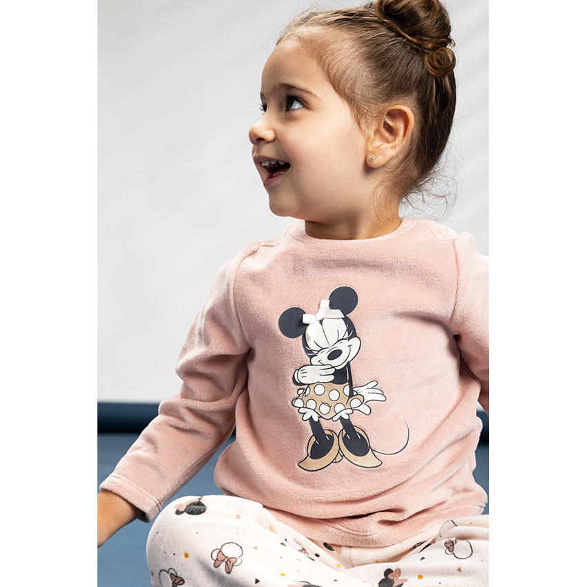 Pyjama 2 pièces en jersey print Minnie Disney pour bébé fille