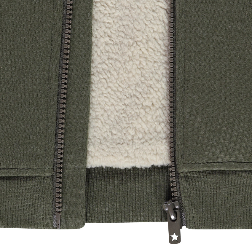 Gilet en molleton uni avec poche kangourou pour garçon Main Gilet en molleton uni avec poche kangourou pour garçon