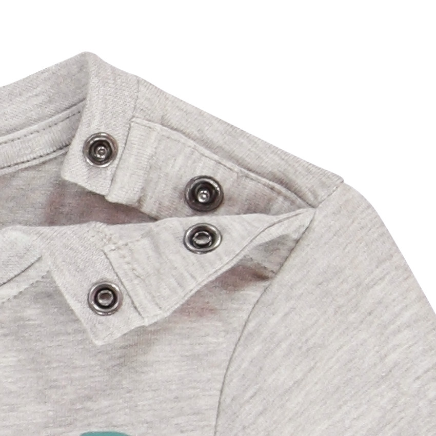 T-shirt manches longues en jersey avec poche et print dinosaures pour bébé garçon 