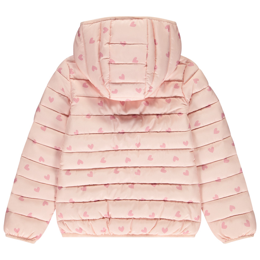 Doudoune matelassée imprimé cœurs pour fille 