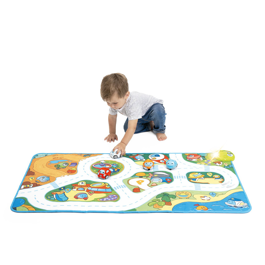 Tapis de jeu interactif circuit Turbo Ball City  