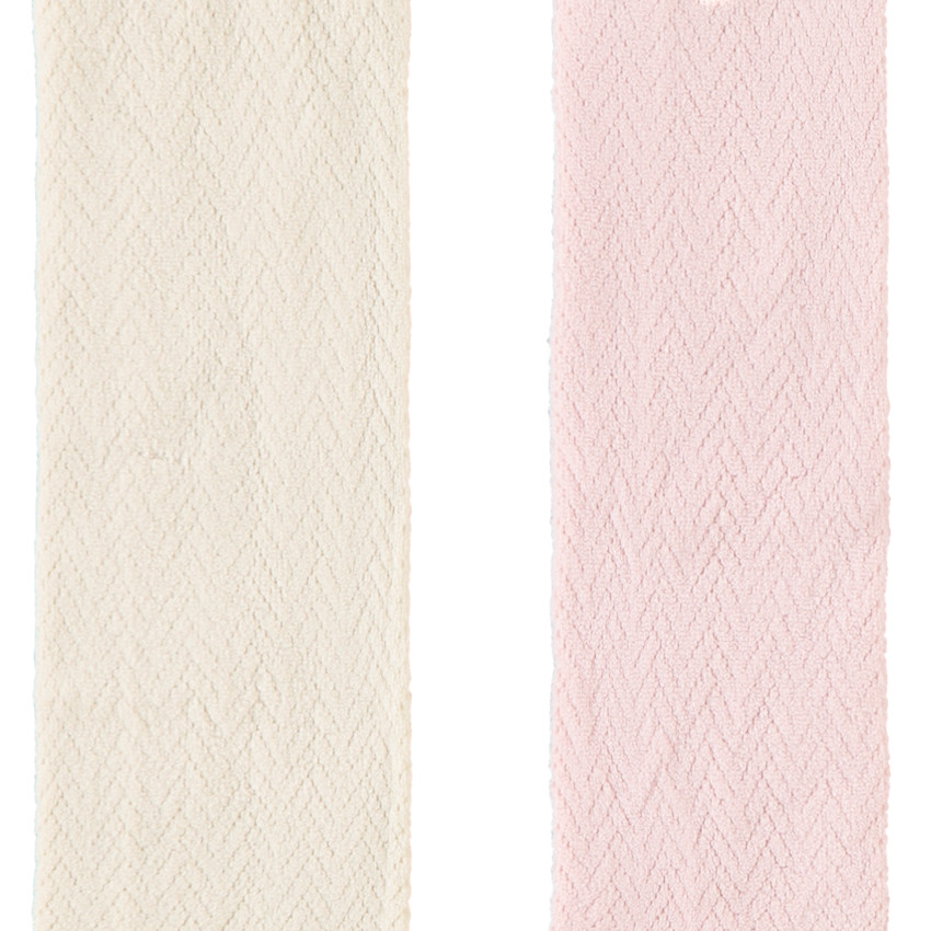 Lot de 2 collants fins en pointelle fantaisie pour bébé fille 
