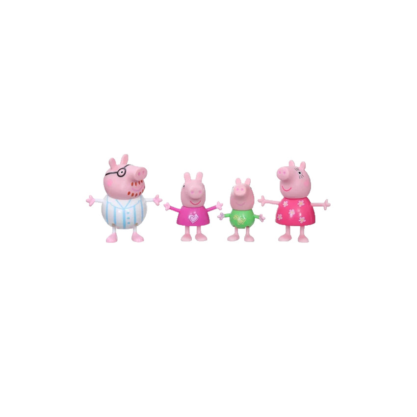Lot de 4 figurines Peppa Pig et sa famille 