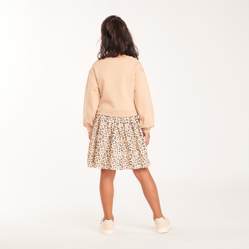 Robe 2-en-1 fille imprimé léopard 
