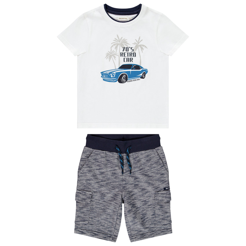 Ensemble de plage t-shirt + bermuda twisteed pour garçon 