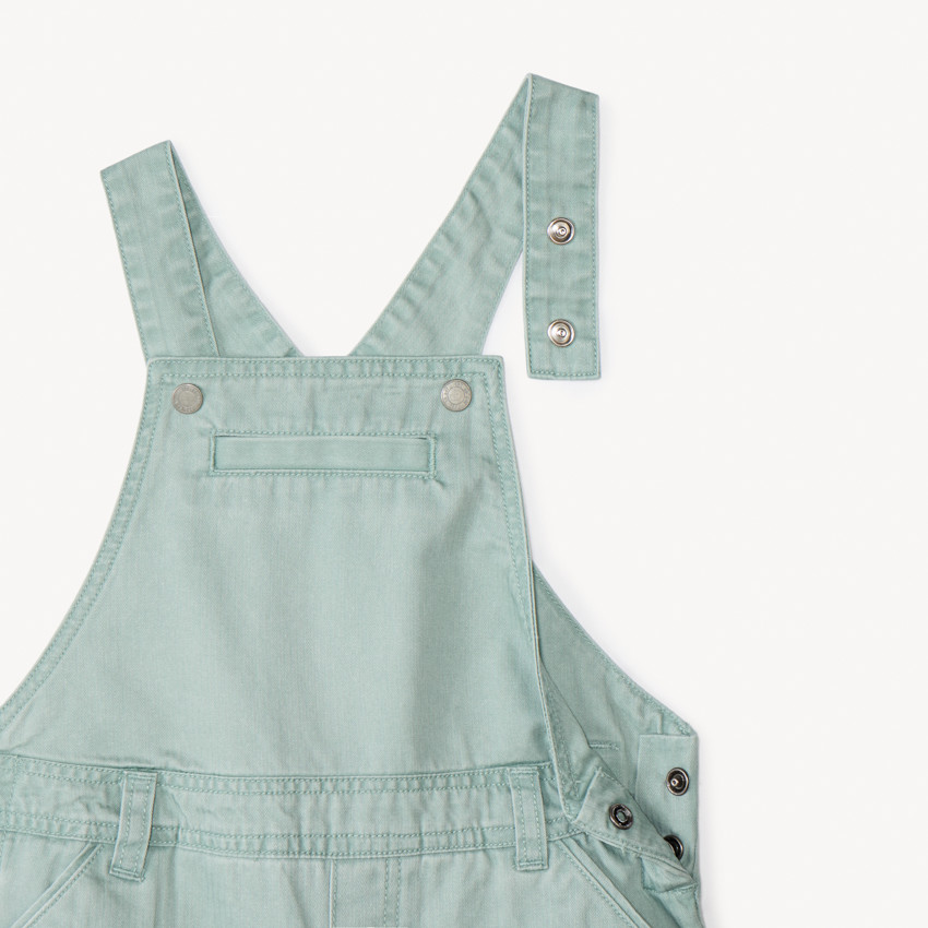 Salopette courte en toile pour bébé garçon 