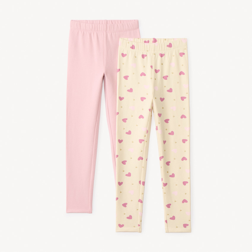 Lot de 2 caleçons molletonnés pour fille