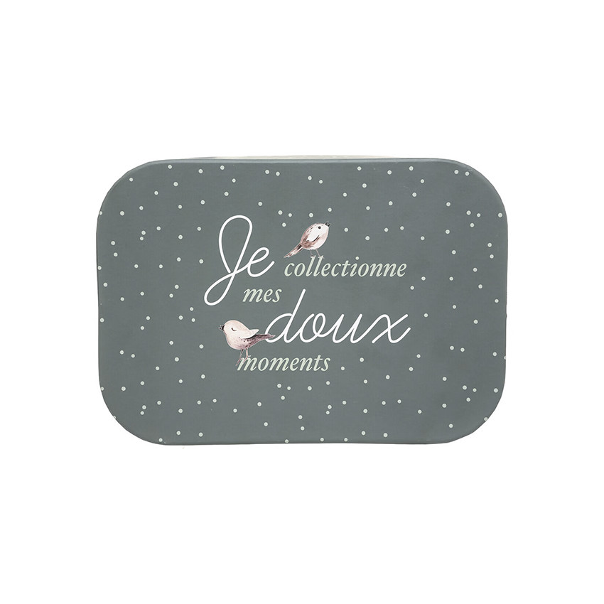 Set de 3 boîtes de rangement gigognes Forêt - Ecru (Atmosphera) - Image 1