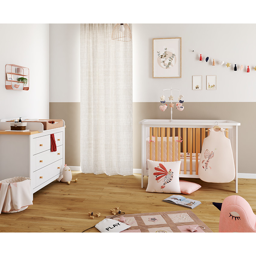 Etagère décorative métal rose 