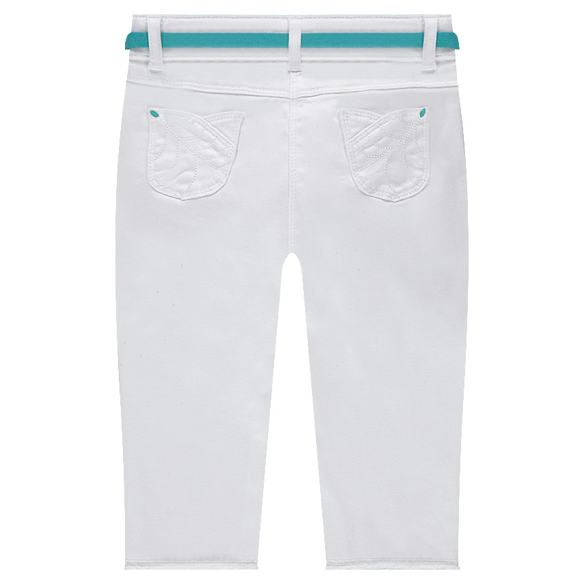 Corsaire en satin de coton avec ceinture amovible 