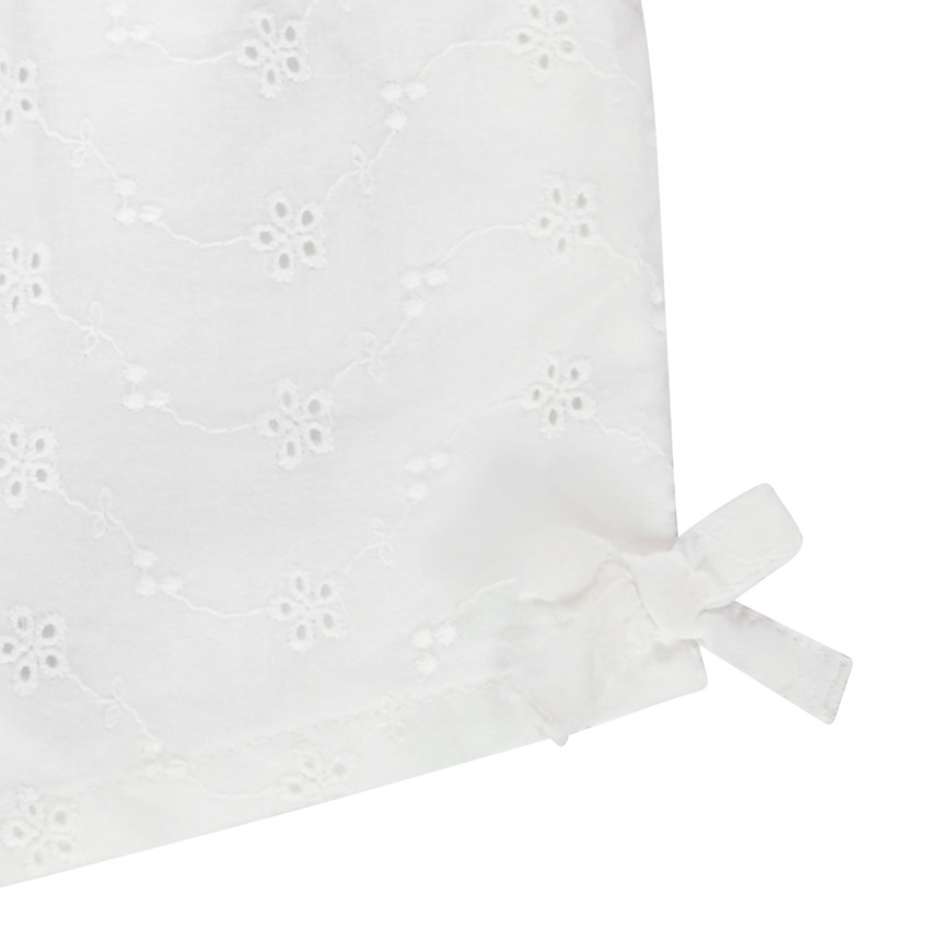 Short en broderie anglaise pour bébé fille 