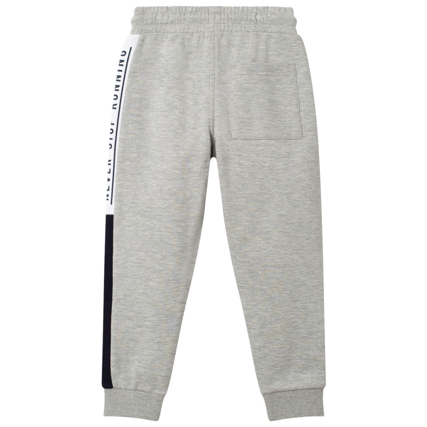 Jogging Garçon Vertbaudet – Bande Contrastée Sur Le Côté – Taille Ajustable Élastique + Bouton – 80% Coton, 20% Polyester Recyclé