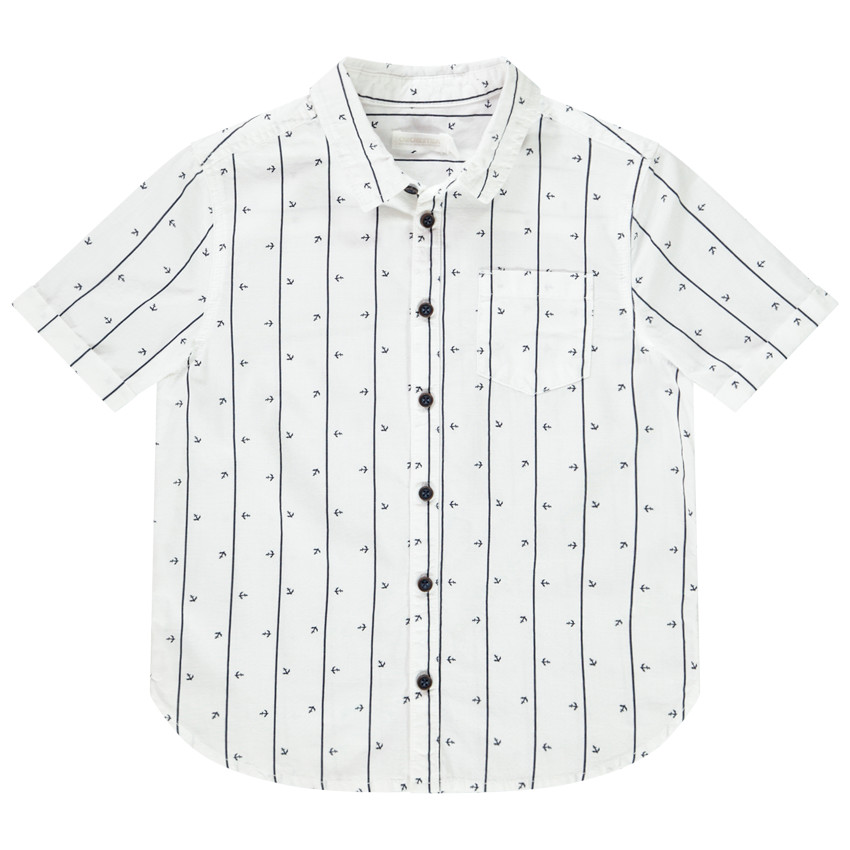 Chemise manches courtes à rayures pour garçon 