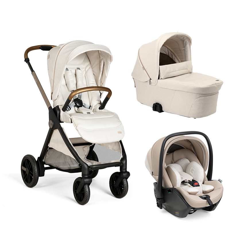 Poussette trio Bellagio + nacelle Flexi + siège-auto 0+ First-Seat Recline amber glow
