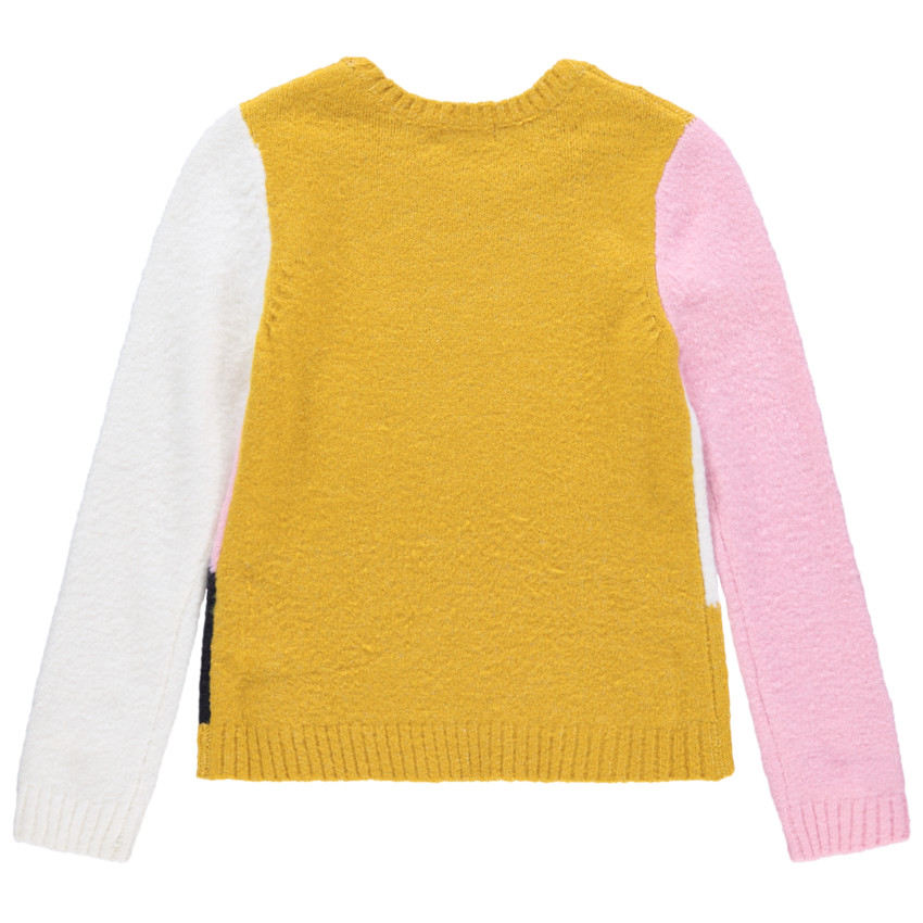 Pull en tricot esprit "color Block" pour enfant fille 